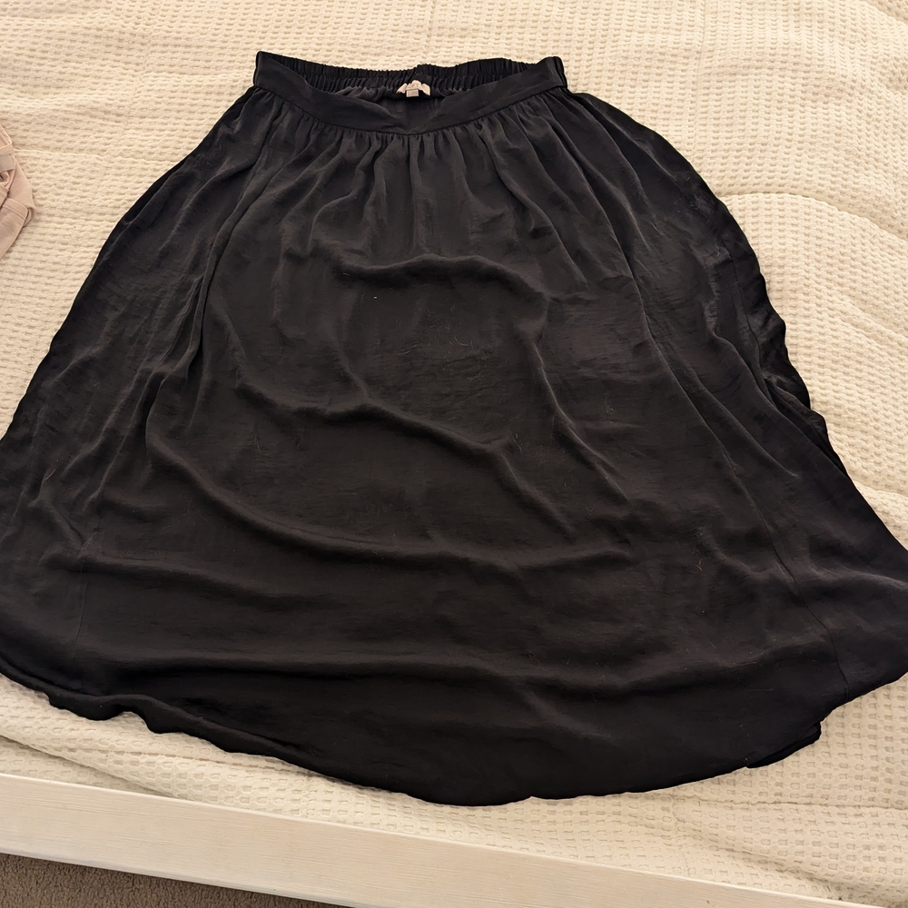 LOFT Black Maxi Skirt